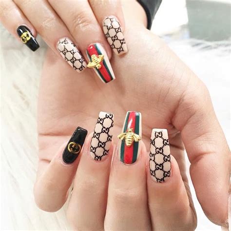 gucci nails near me|simple gucci nails.